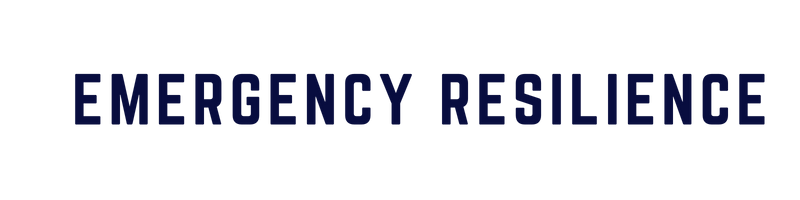 emergency resilience horizontal logo dark blue