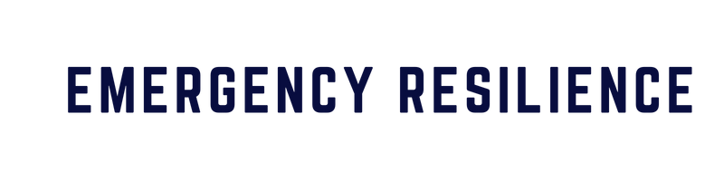 emergency resilience horizontal logo dark blue